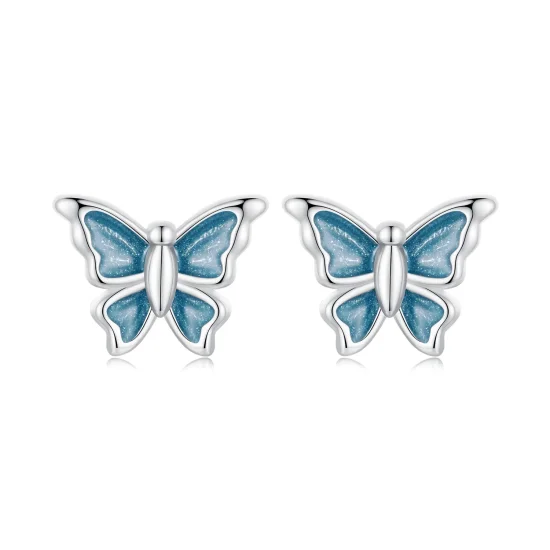 (imagine pentru) Cercei Fluture Albastru Stil PANDORA - BSE957