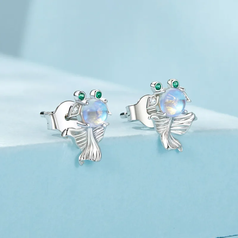 (imagine pentru) Cercei Stil PANDORA Moonlight Fish - SCE1693 - Vizualizare 2