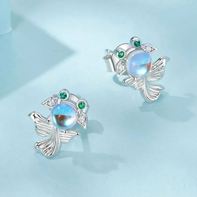 (imagine pentru) Cercei Stil PANDORA Moonlight Fish - SCE1693 - Vizualizare 3