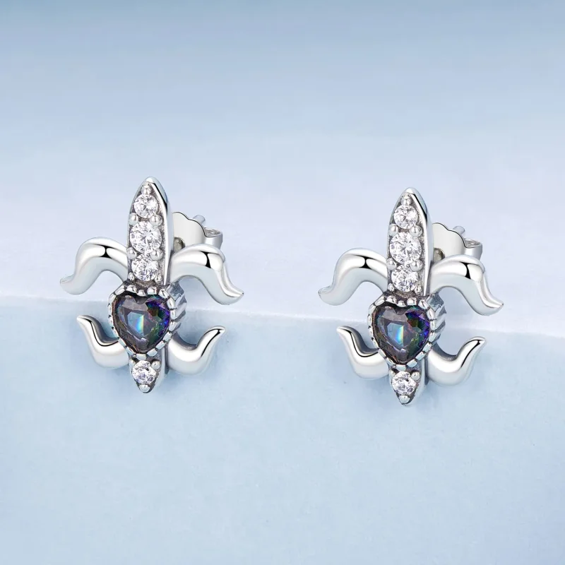 (imagine pentru) Cercei tip PANDORA Tip Vintage Iris - BSE968 - Vizualizare 2