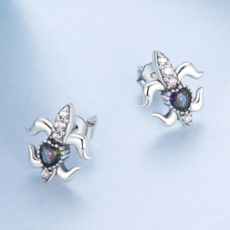 (imagine pentru) Cercei tip PANDORA Tip Vintage Iris - BSE968 - Vizualizare 3