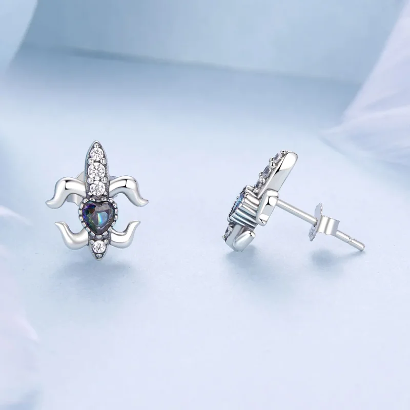 (imagine pentru) Cercei tip PANDORA Tip Vintage Iris - BSE968 - Vizualizare 4