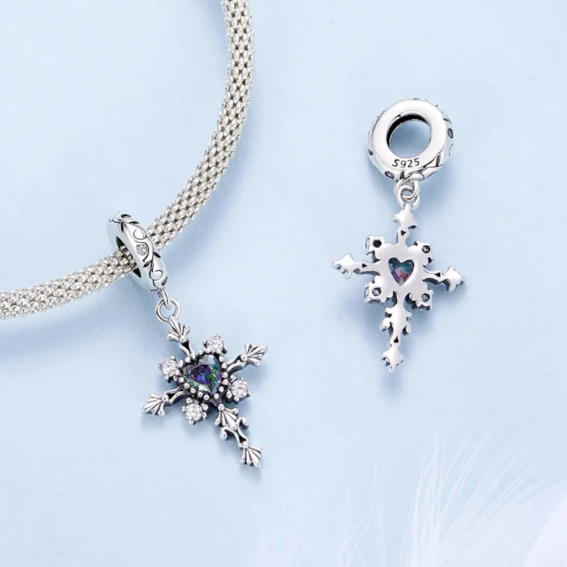(imagine pentru) Charm Cruce Stil PANDORA - BSC970 - Vizualizare 4