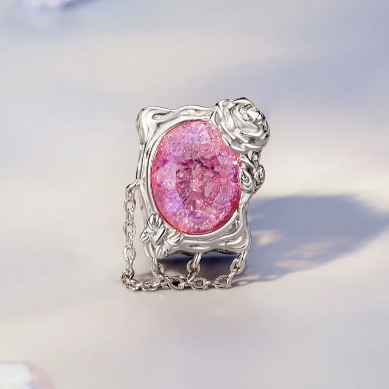 (imagine pentru) Charm cu trandafiri pentru pictură în ulei în stil PANDORA - SCC2698 - Vizualizare 2