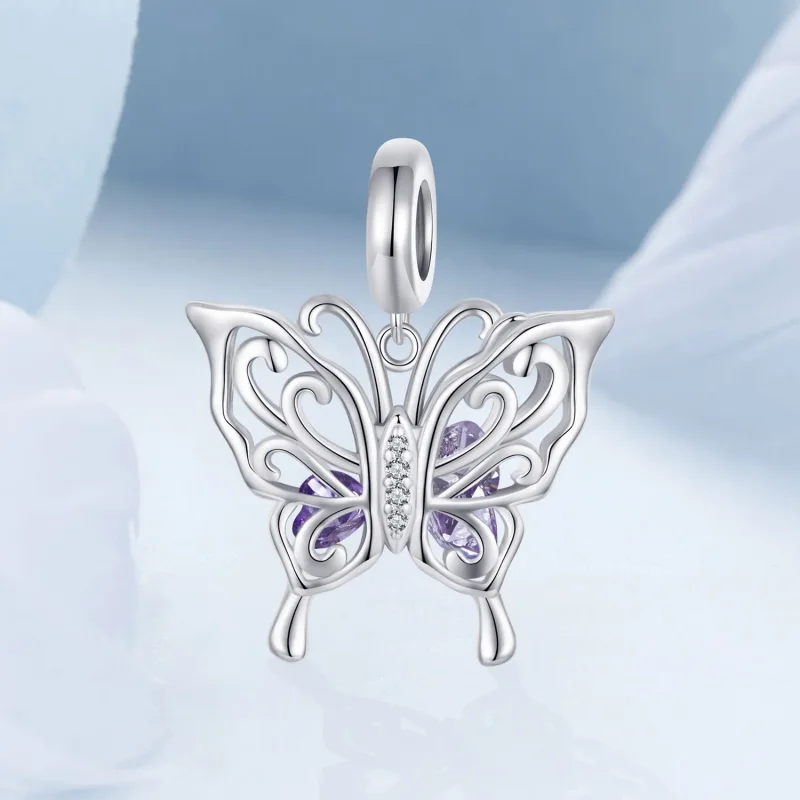 (imagine pentru) Charm Fluture Stil PANDORA - BSC969 - Vizualizare 2