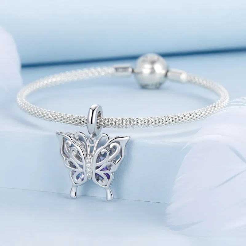 (imagine pentru) Charm Fluture Stil PANDORA - BSC969 - Vizualizare 3