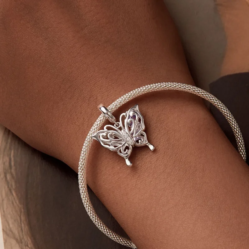 (imagine pentru) Charm Fluture Stil PANDORA - BSC969 - Vizualizare 5