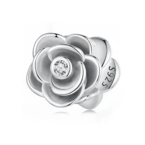 (imagine pentru) Charm tridimensional cu trandafiri stil PANDORA - SCC2705