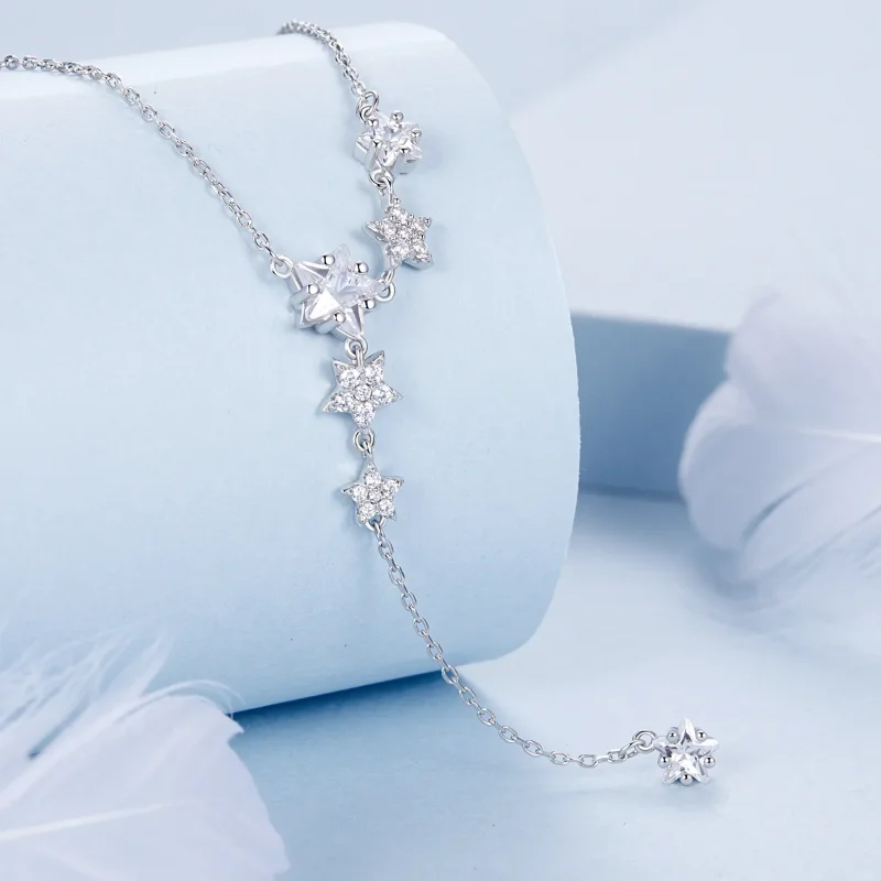 (imagine pentru) Colier cu stea stil PANDORA - BSN368 - Vizualizare 2