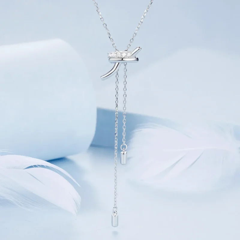 (imagine pentru) Colier stil PANDORA Nod Pull Y - BSN370 - Vizualizare 3