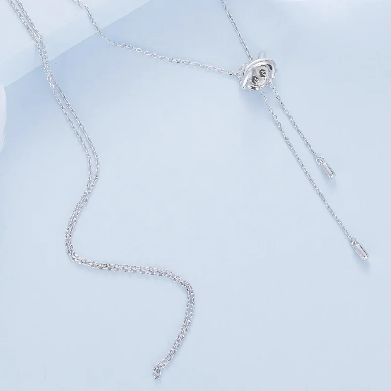 (imagine pentru) Colier stil PANDORA Nod Pull Y - BSN370 - Vizualizare 4