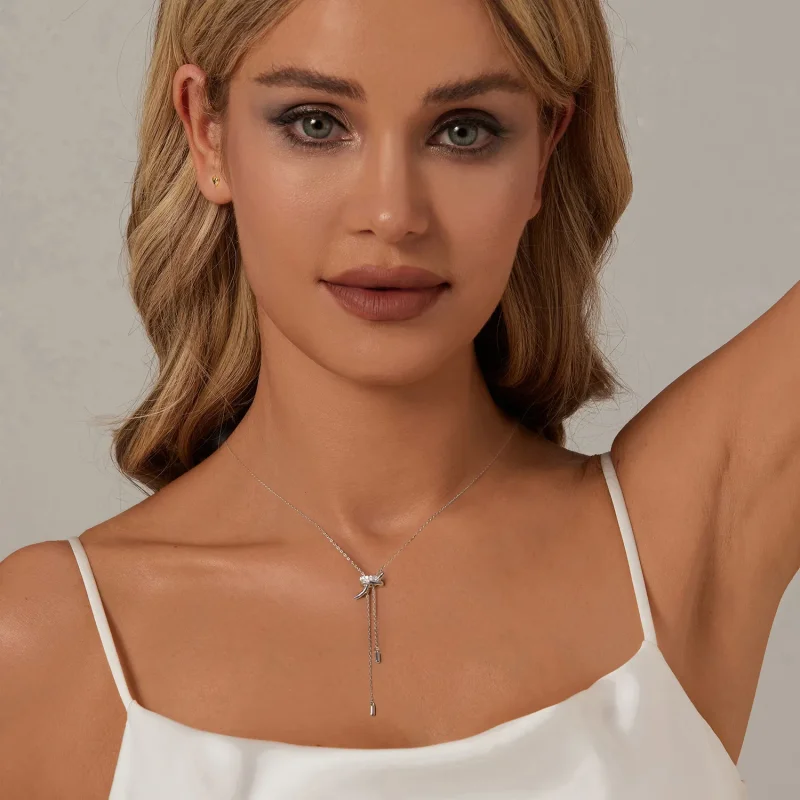 (imagine pentru) Colier stil PANDORA Nod Pull Y - BSN370 - Vizualizare 6