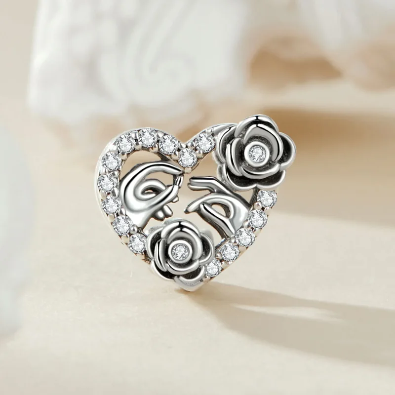 (imagine pentru) Comemorare Propunere Romantică Stil PANDORA - SCC2702 - Vizualizare 2
