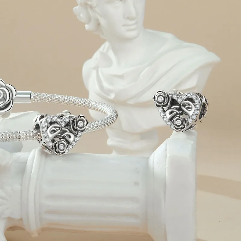 (imagine pentru) Comemorare Propunere Romantică Stil PANDORA - SCC2702 - Vizualizare 4