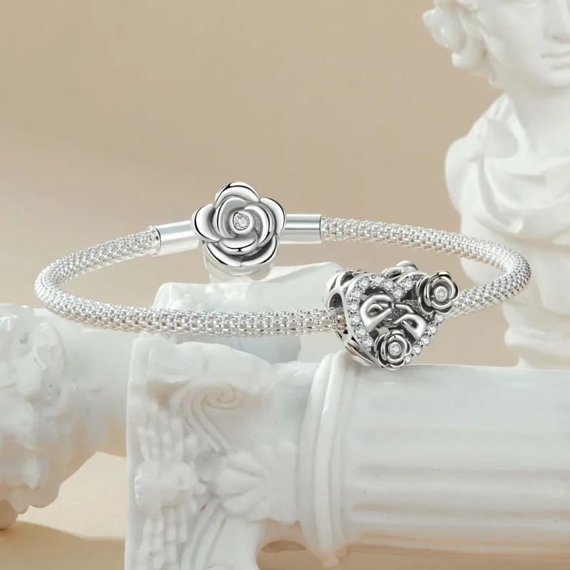 (imagine pentru) Comemorare Propunere Romantică Stil PANDORA - SCC2702 - Vizualizare 5