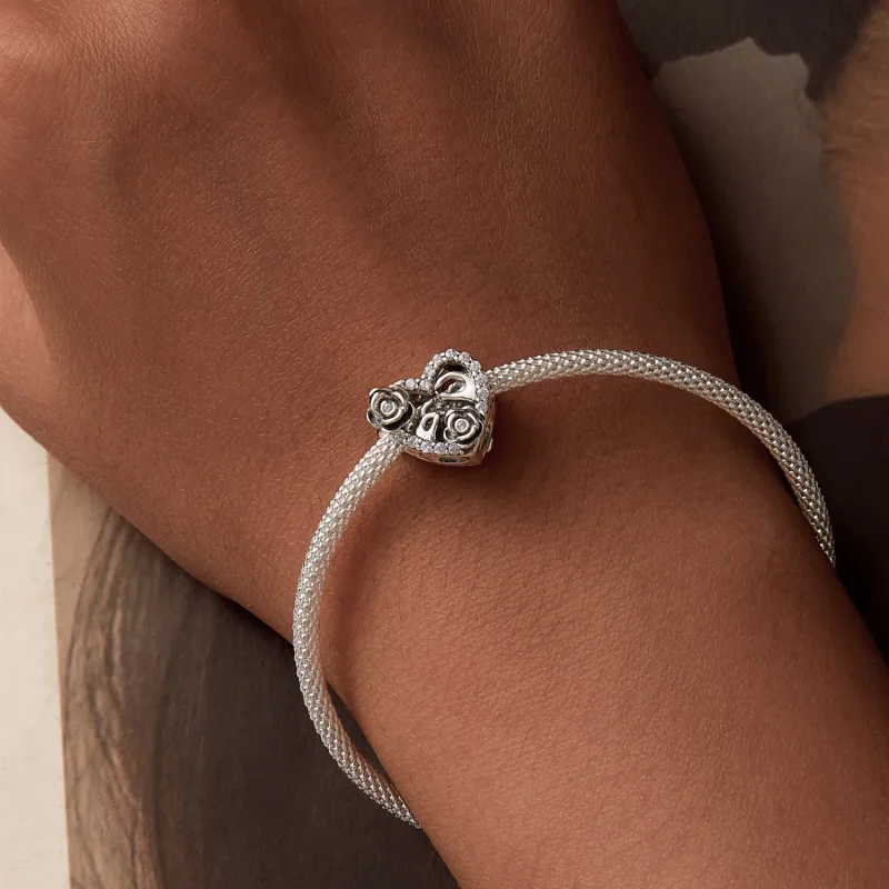 (imagine pentru) Comemorare Propunere Romantică Stil PANDORA - SCC2702 - Vizualizare 7