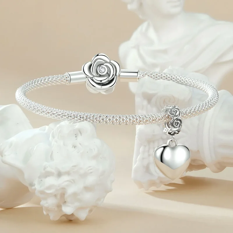 (imagine pentru) Cutie de propuneri cu trandafiri romantici in stil PANDORA - SCC2701 - Vizualizare 4