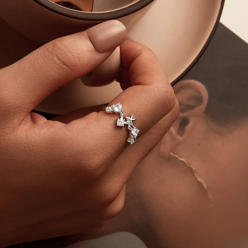 (imagine pentru) Inel Big Dipper stil PANDORA - SCR1005 - Vizualizare 7