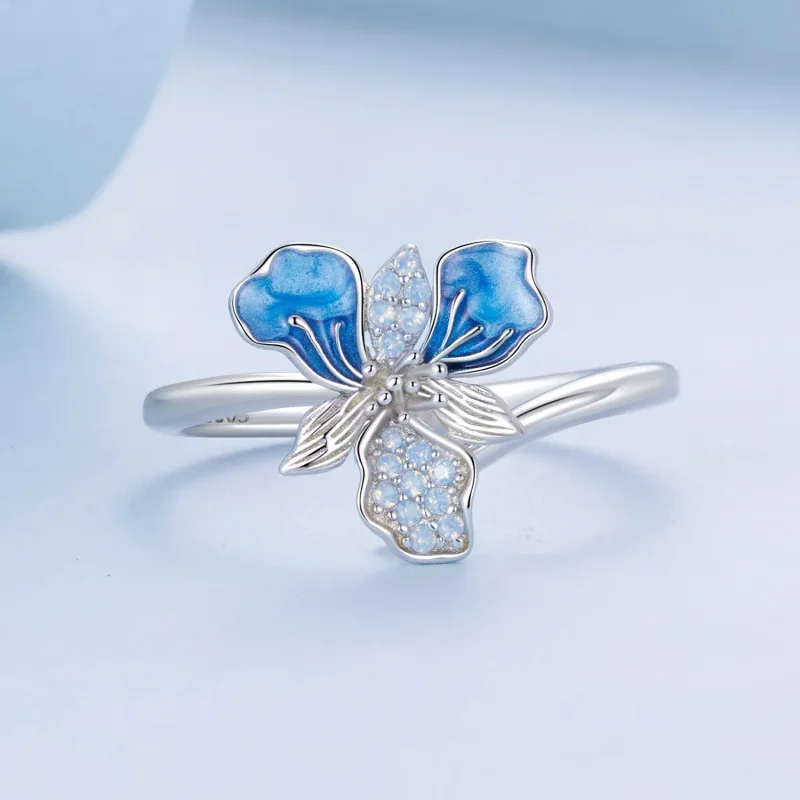 (imagine pentru) Inel Blue Iris Style PANDORA - BSR509-E - Vizualizare 3