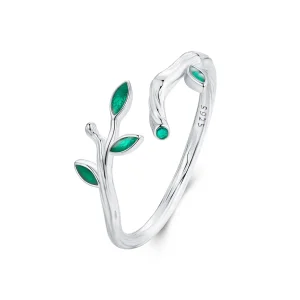 (imagine pentru) Inel deschis frunze stil PANDORA - BSR517-E