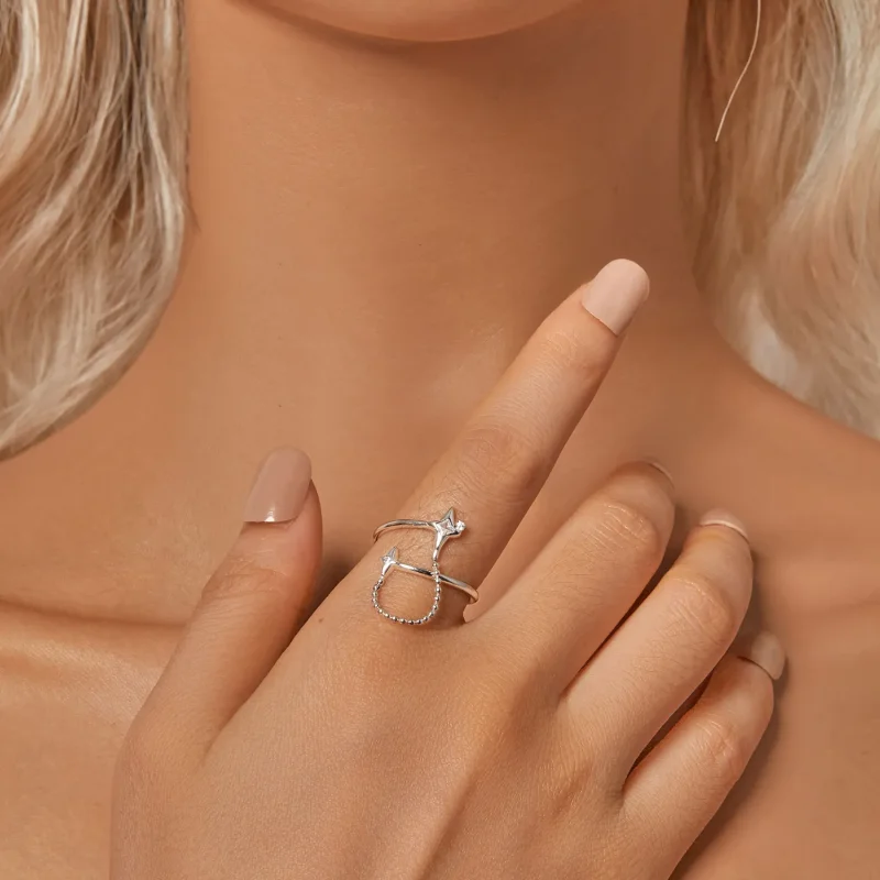 (imagine pentru) Inel deschis în stil PANDORA Starlight - BSR519-E - Vizualizare 6