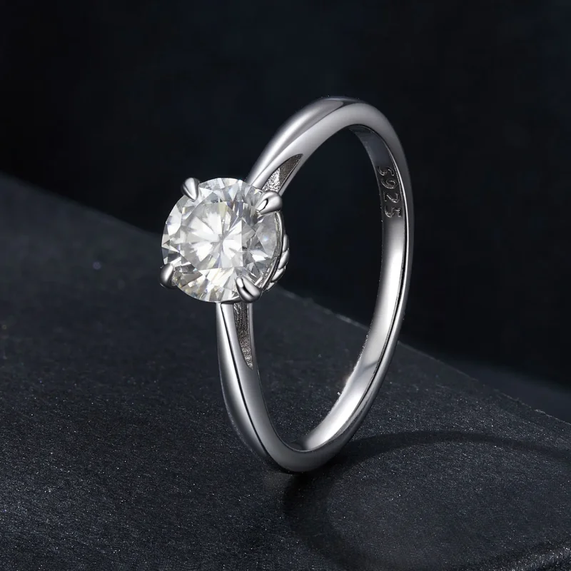 (imagine pentru) Inel Moissanite Stil PANDORA Sparkling 1Ct (Un Certificat) - MSR044 - Vizualizare 2