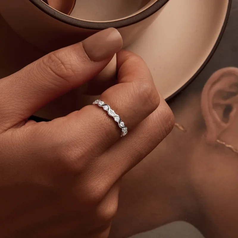 (imagine pentru) Inel Wave Style PANDORA - BSR515 - Vizualizare 7