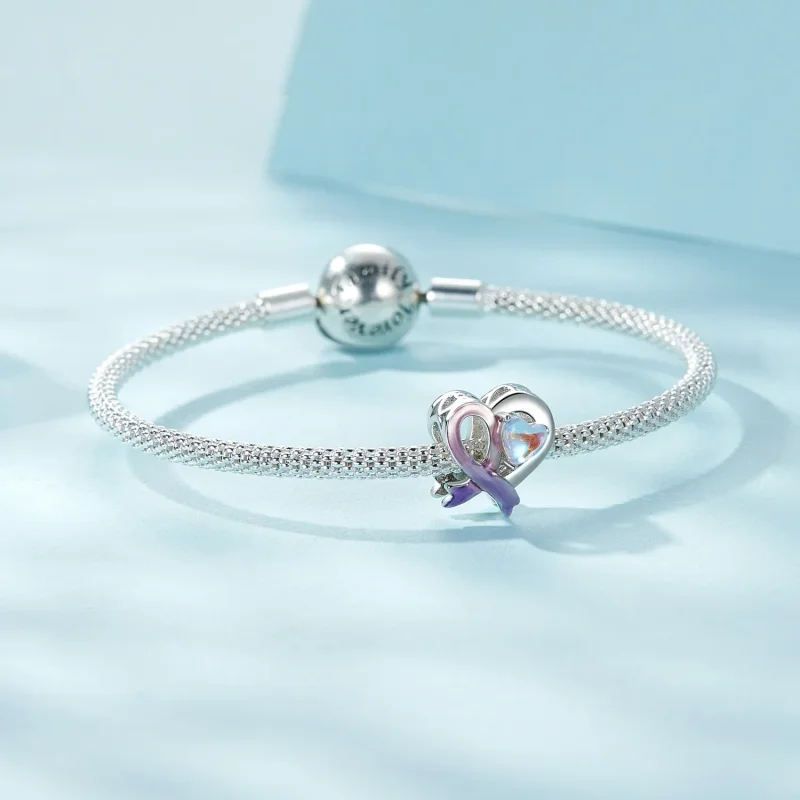 (imagine pentru) Panglică roz stil PANDORA - SCC2685 - Vizualizare 5
