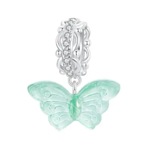 (imagine pentru) Charm Fluture Verde Stil PANDORA - SCC2712