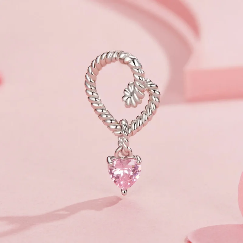 (imagine pentru) Charm inimă inteligentă în stil PANDORA - SCC2692 - Vizualizare 2