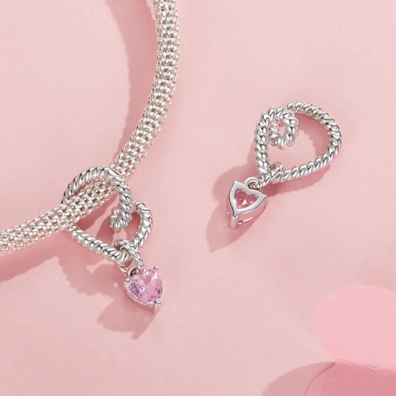 (imagine pentru) Charm inimă inteligentă în stil PANDORA - SCC2692 - Vizualizare 4