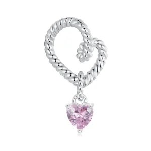 Charm inimă inteligentă în stil PANDORA - SCC2692 (imagine pentru) Charm inimă inteligentă în stil PANDORA - SCC2692