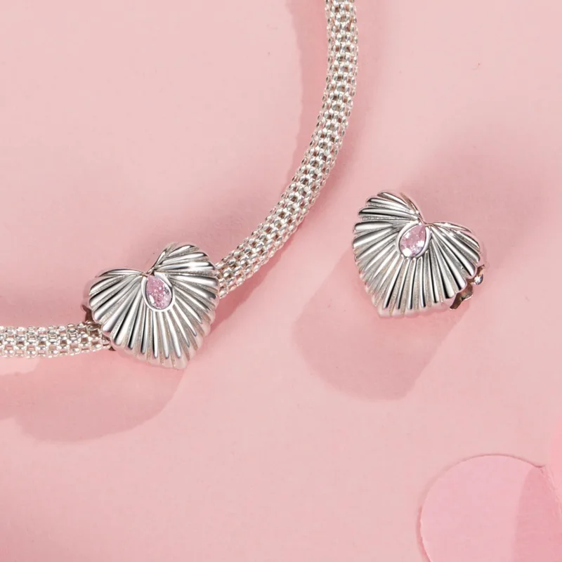 (imagine pentru) PANDORA Tip Heart Charm - SCC2693 - Vizualizare 4