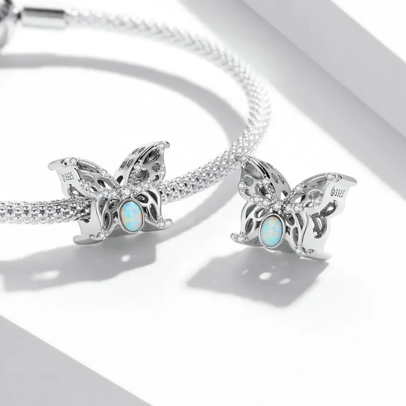 (imagine pentru) Fluture Opal Stil PANDORA - BSC558 - Vizualizare 4