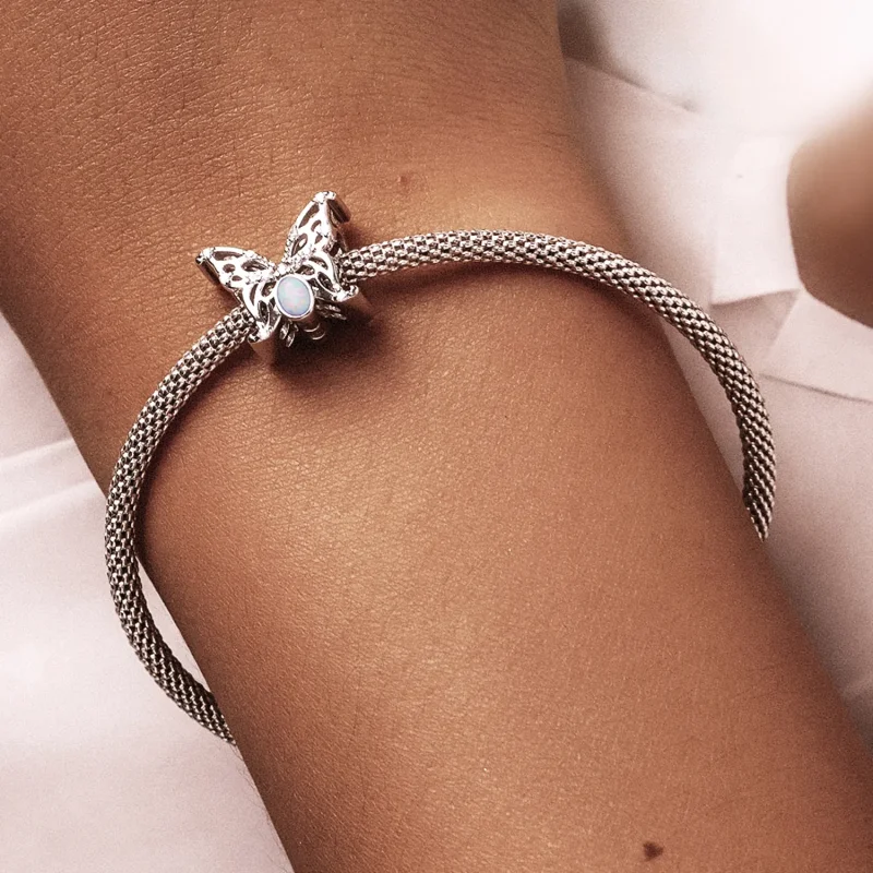 (imagine pentru) Fluture Opal Stil PANDORA - BSC558 - Vizualizare 5