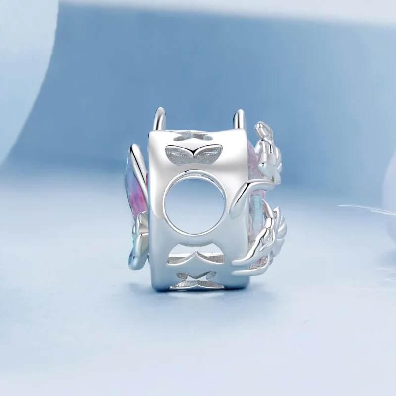 (imagine pentru) Charm Fluture Neon în Stil PANDORA - BSC968 - Vizualizare 3