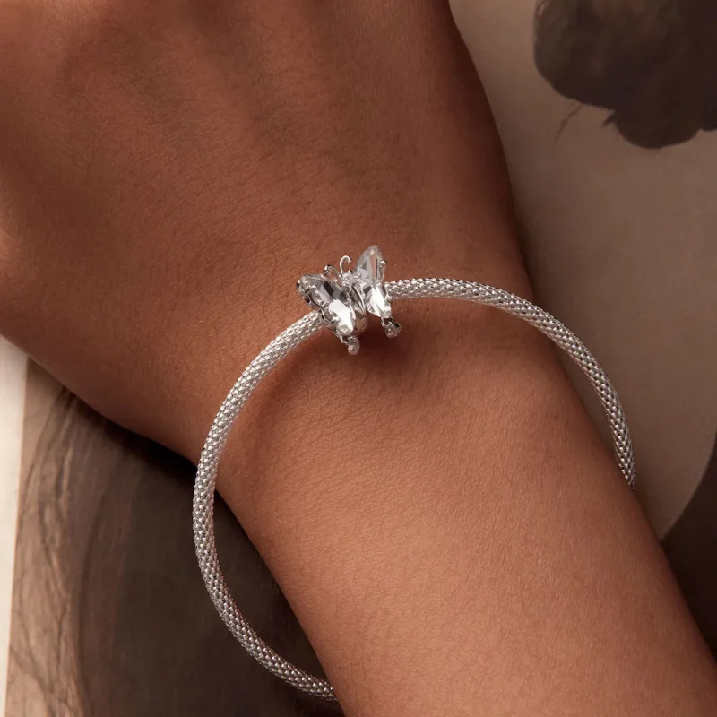 (imagine pentru) PANDORA Tip Sparkle Butterfly Charm - BSC965 - Vizualizare 6