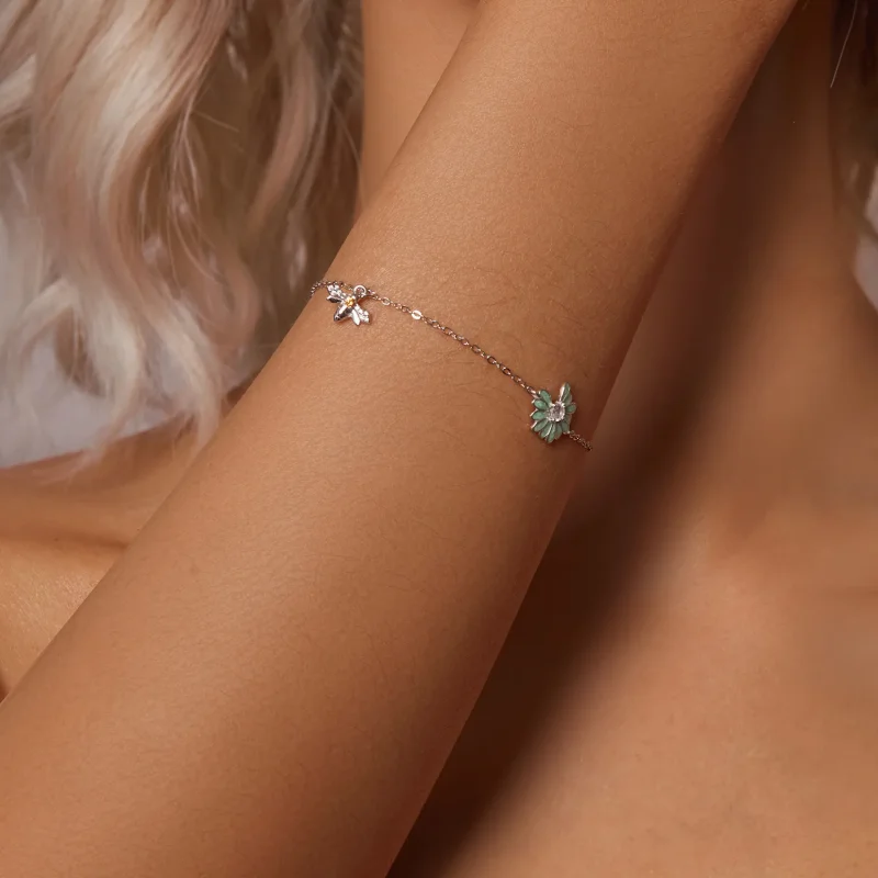 (imagine pentru) Brățară stil PANDORA Daisy Bee - SCB270 - Vizualizare 6