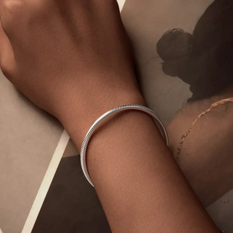 (imagine pentru) Brățară PANDORA Tip Forever Love Snake Bone Basic - SCB272 - Vizualizare 5
