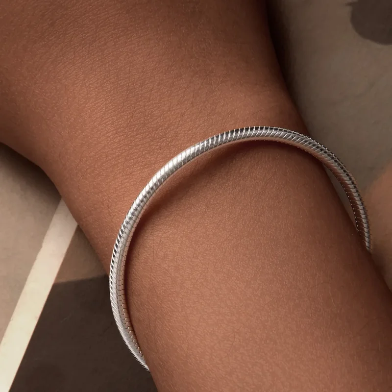 (imagine pentru) Brățară PANDORA Tip Forever Love Snake Bone Basic - SCB272 - Vizualizare 6