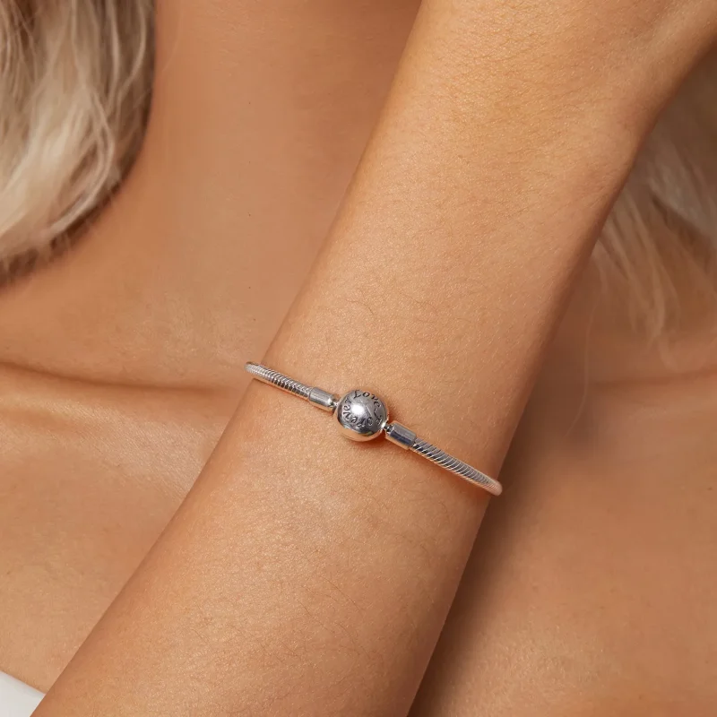 (imagine pentru) Brățară PANDORA Tip Forever Love Snake Bone Basic - SCB272 - Vizualizare 7