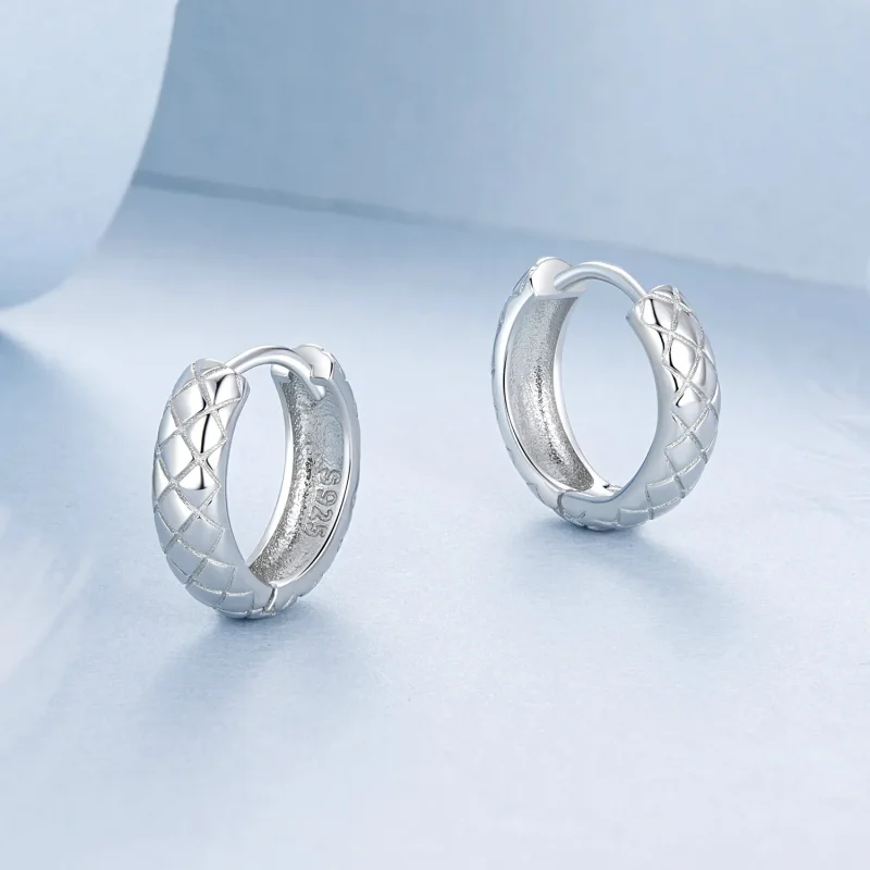 (imagine pentru) Cercei cu model de diamante în stil PANDORA - BSE983 - Vizualizare 3