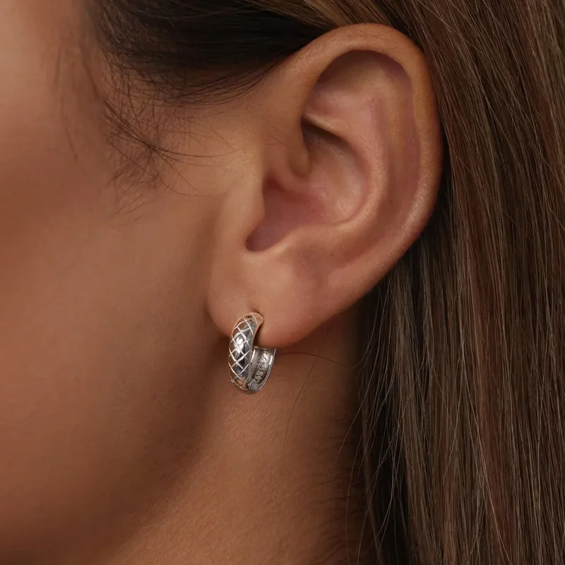 (imagine pentru) Cercei cu model de diamante în stil PANDORA - BSE983 - Vizualizare 5