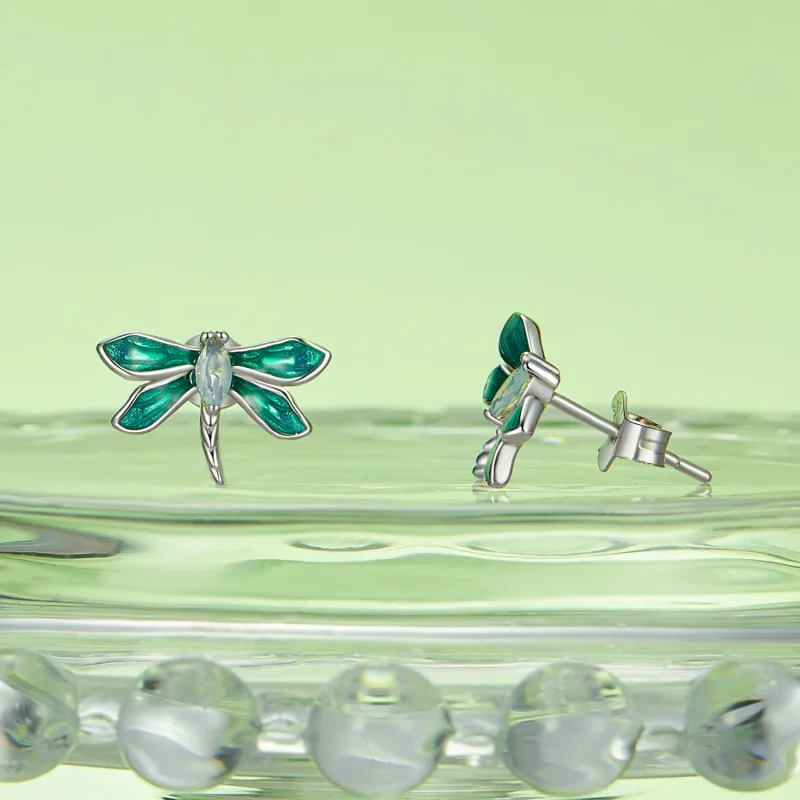 (imagine pentru) Cercei Dragonfly Stil PANDORA - BSE988 - Vizualizare 3