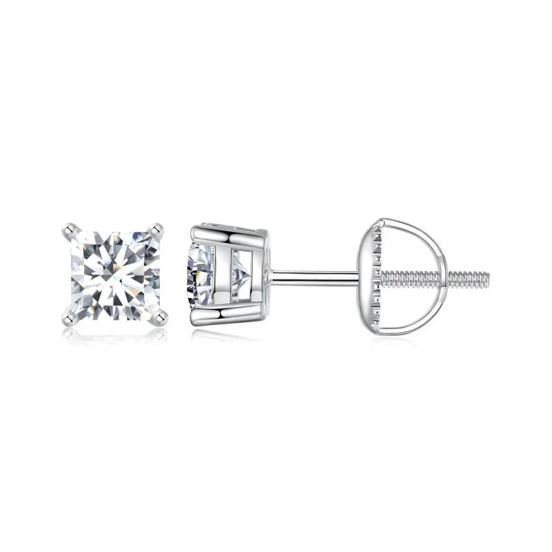 (imagine pentru) Cercei Moissanite Stil PANDORA (Două Certificate) - MSE047-L