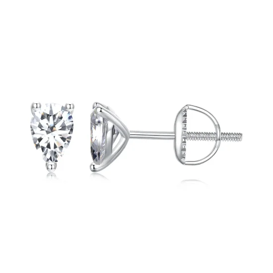 (imagine pentru) Cercei Moissanite Stil PANDORA (Două Certificate) - MSE049