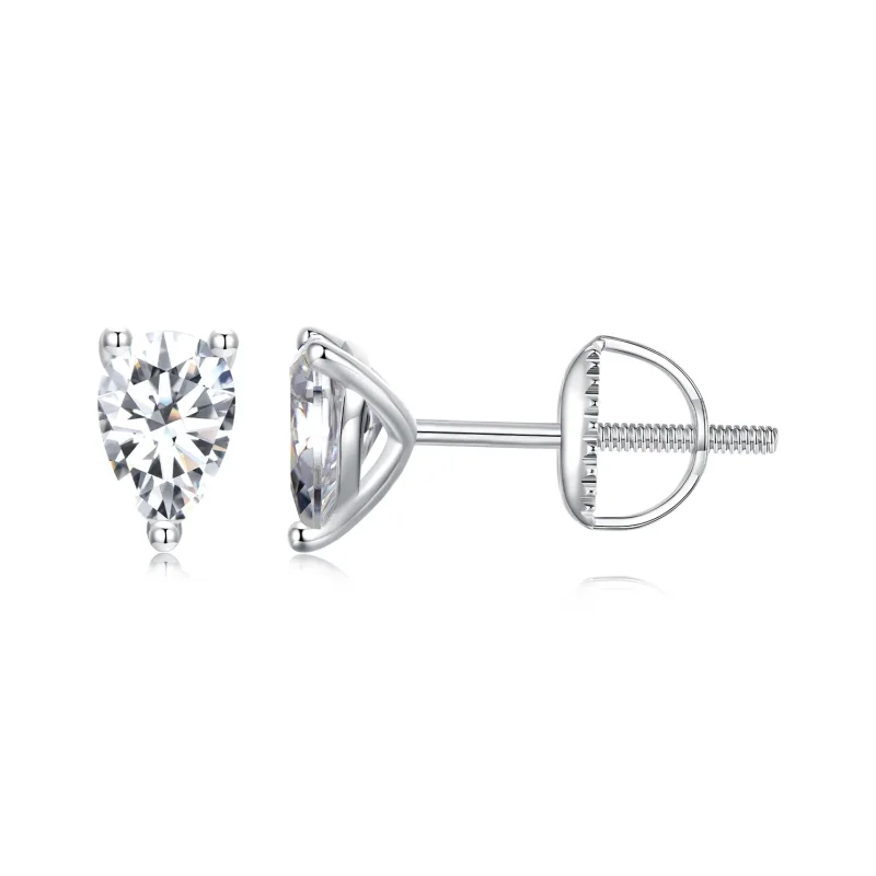 (imagine pentru) Cercei Moissanite Stil PANDORA (Două Certificate) - MSE049