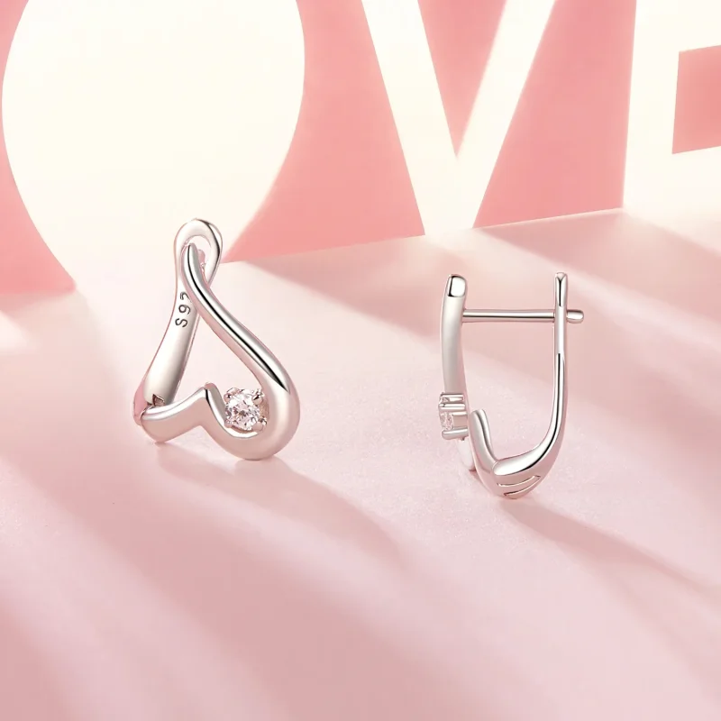(imagine pentru) Cercei PANDORA Tip Love - BSE970 - Vizualizare 4