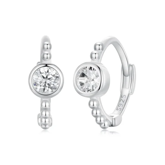 (imagine pentru) Cercei simpli cu margele din argint sterling stil PANDORA - SCE1731