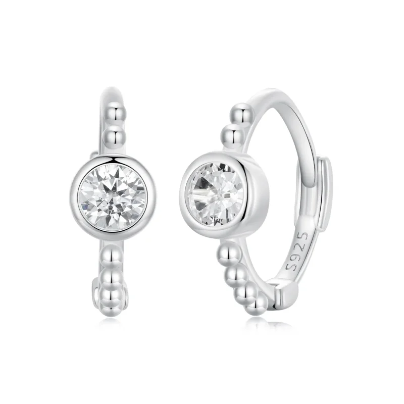(imagine pentru) Cercei simpli cu margele din argint sterling stil PANDORA - SCE1731